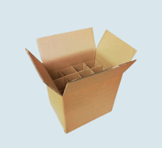 Cardboard Bottle Boxes with Dividers.png